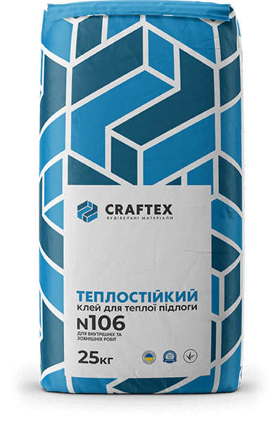 Craftex N106 Теплостійкий клей для теплої підлоги 