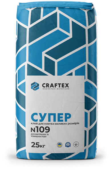 Craftex N109 Супер клей для плитки великих розмірів 
