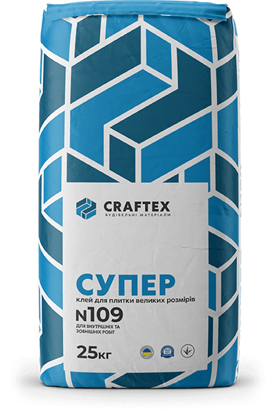 Craftex N109 Супер клей для плитки великих розмірів 