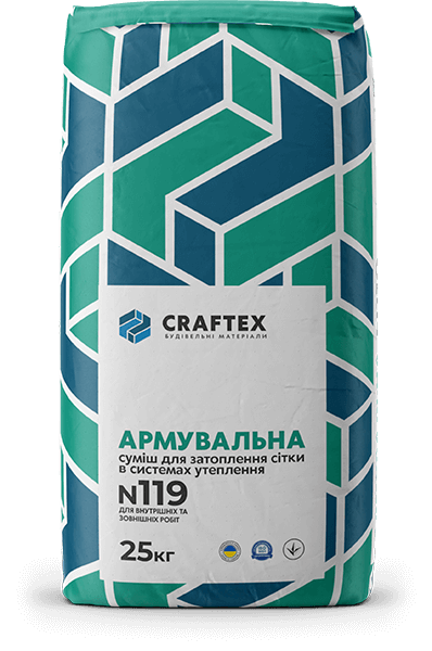 Craftex N119 Армувальна суміш для затоплення сітки в системах утеплення
